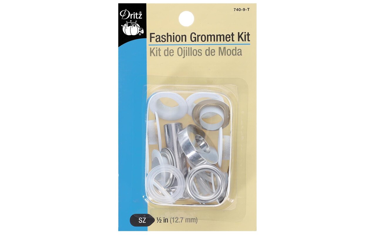 Dritz Fashion Grommet Kit White 8pc w/tool